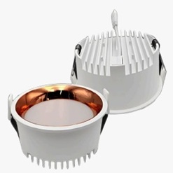 Deep recessed Downlight light with Colour Ring